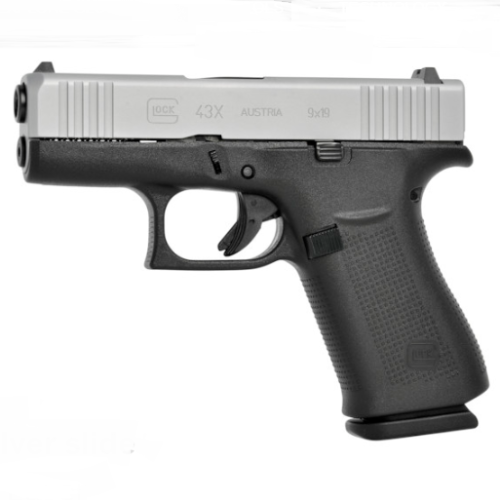 GLOCK G43Х FS Silver Slide Subcompact, кал. 9 mm Luger