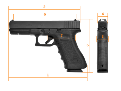 GLOCK G17, Gen 3, Standard - 9 mm Luger
