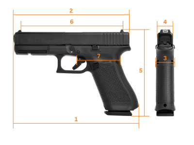 GLOCK G17 set Gen.5, NS Green, Standard, кал. 9 mm Luger