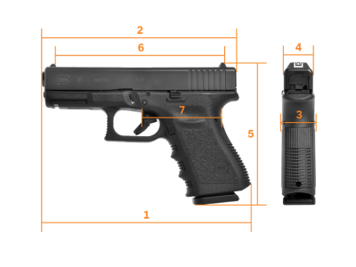 GLOCK G19,  Gen 3, Compact - 9 mm Luger