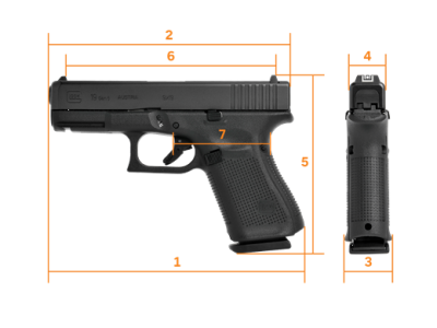 GLOCK G19 Gen.5 / MOS, Compact cal.9x19