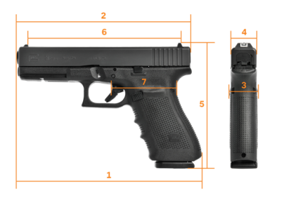 GLOCK  G21 Gen.4 Standard, кал. 45 Auto