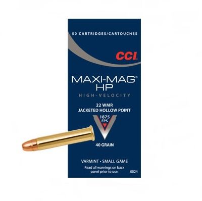 CCI Maxi Mag HP, .22 WMR - 40 GR