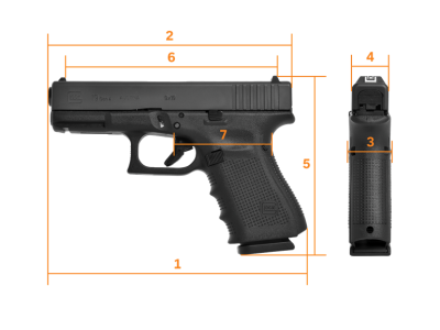 GLOCK G19 Gen.4  Compact, кал. 9 mm Luger