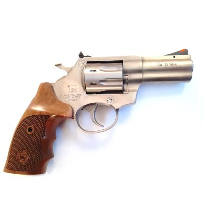 ALFA PROJ Револвер 2331, 22 WMR + 22 LR, Chrome Wood, 3"