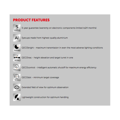 Geco Бързомер 1x20 2.0 Red Dot / DOT SIGHT | 2319219