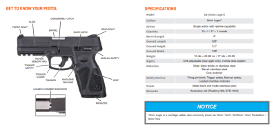 Taurus G3 9mm Luger,  3MGZ, Black 4" | 10022517