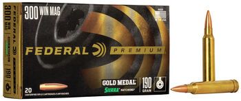 Federal GM300M Gold Medal Sierra Match King cal.300 Win Magnum 190 Grain