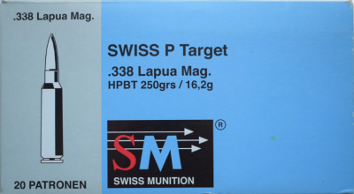 Патрони за карабина Swiss P Target .338 Lapua Magnum 250 gr HPBT