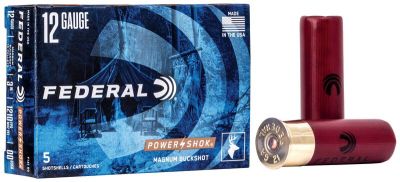 Federal Power-Shok Buckshot F131 00Buck, 15Pel 12/76