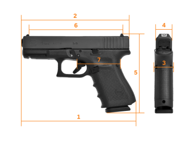 Glock19 9x19 Gen4 NS steel