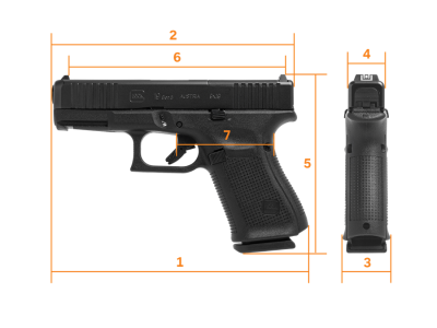 Glock19 9x19 Gen5/FS NS steel