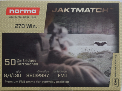 Патрони за карабна NORMA.270 Win. SP WHITETAIL 8.4g/130gr